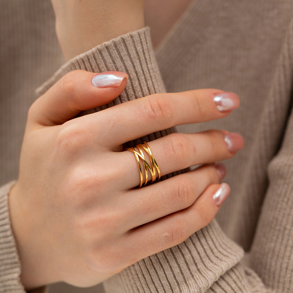 Ring i Flussgold | 18k Guld - DK BUTIK