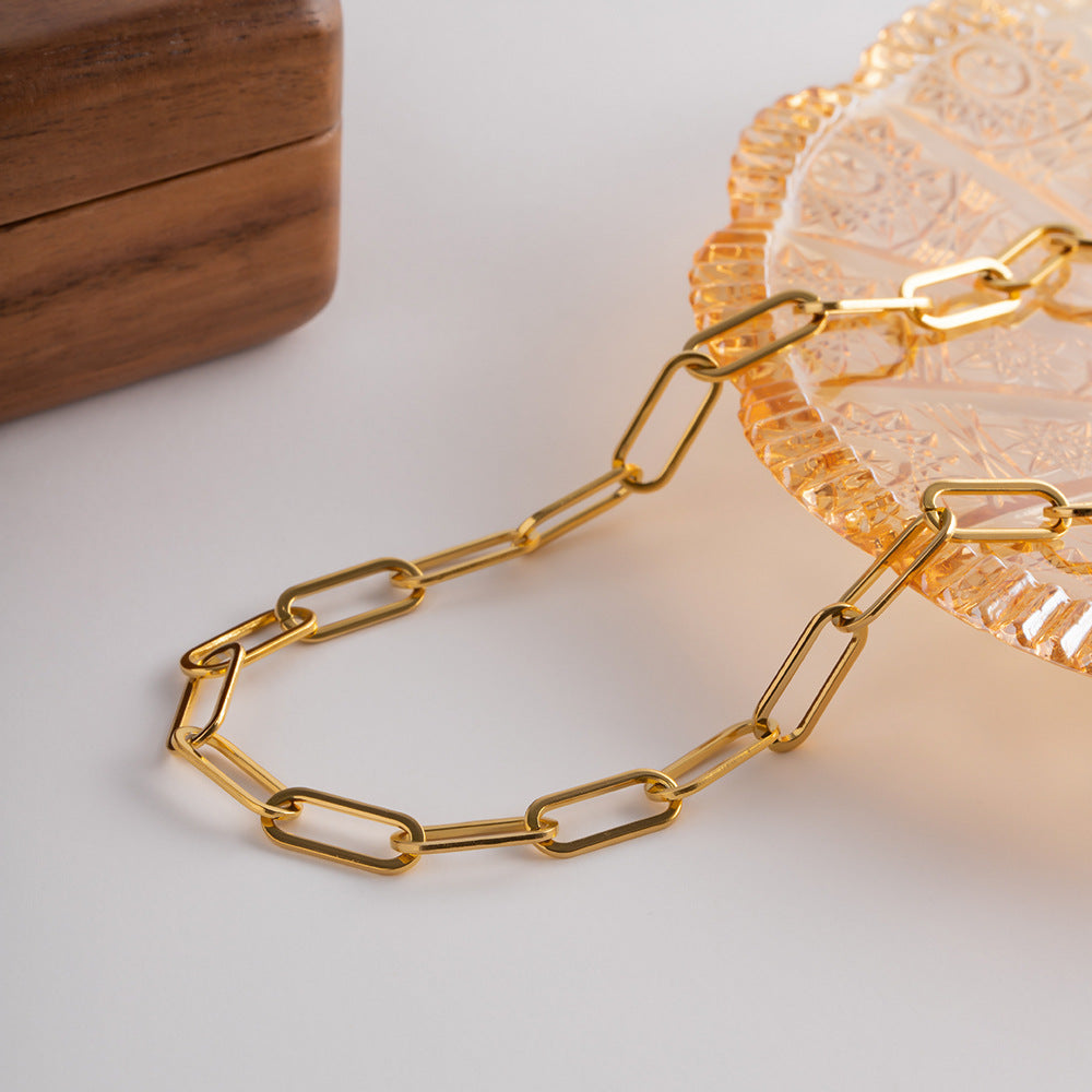 Ria Halskæde Guld Clips | 18k Guld - DK BUTIK