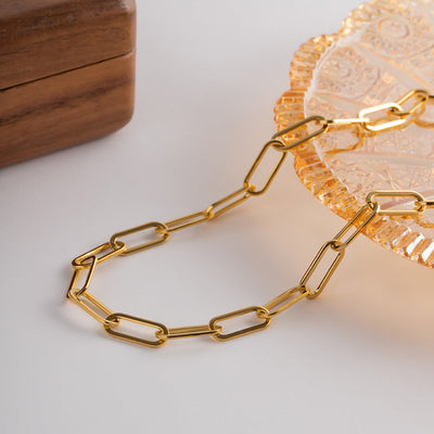 Ria Halskæde Guld Clips | 18k Guld - DK BUTIK