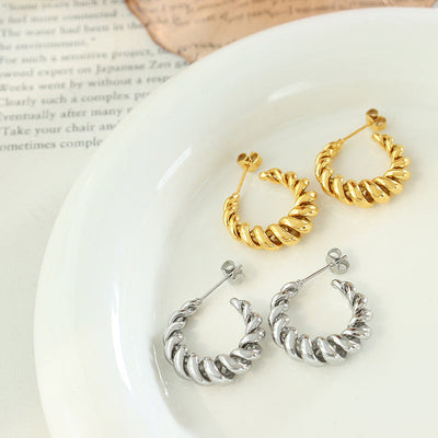 Guldøreringe Aurum Twist | 18k Guld - DK BUTIK