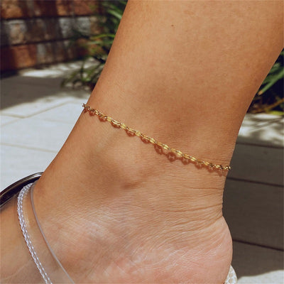 Ankelarmbånd Charlotte | 18k Guld - DK BUTIK