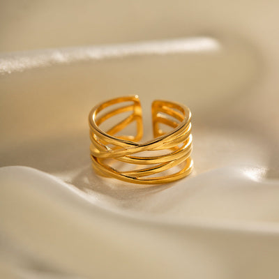 Ring i Flussgold | 18k Guld - DK BUTIK