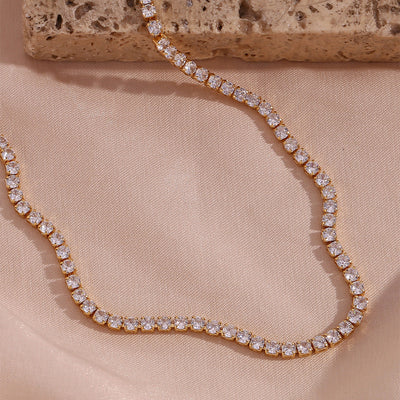 Tenis Halskæde Isolde Diamant | 18k Guld - DK BUTIK
