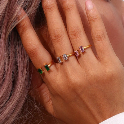 Fedilia Edelstein Ring | 18k Guld - DK BUTIK