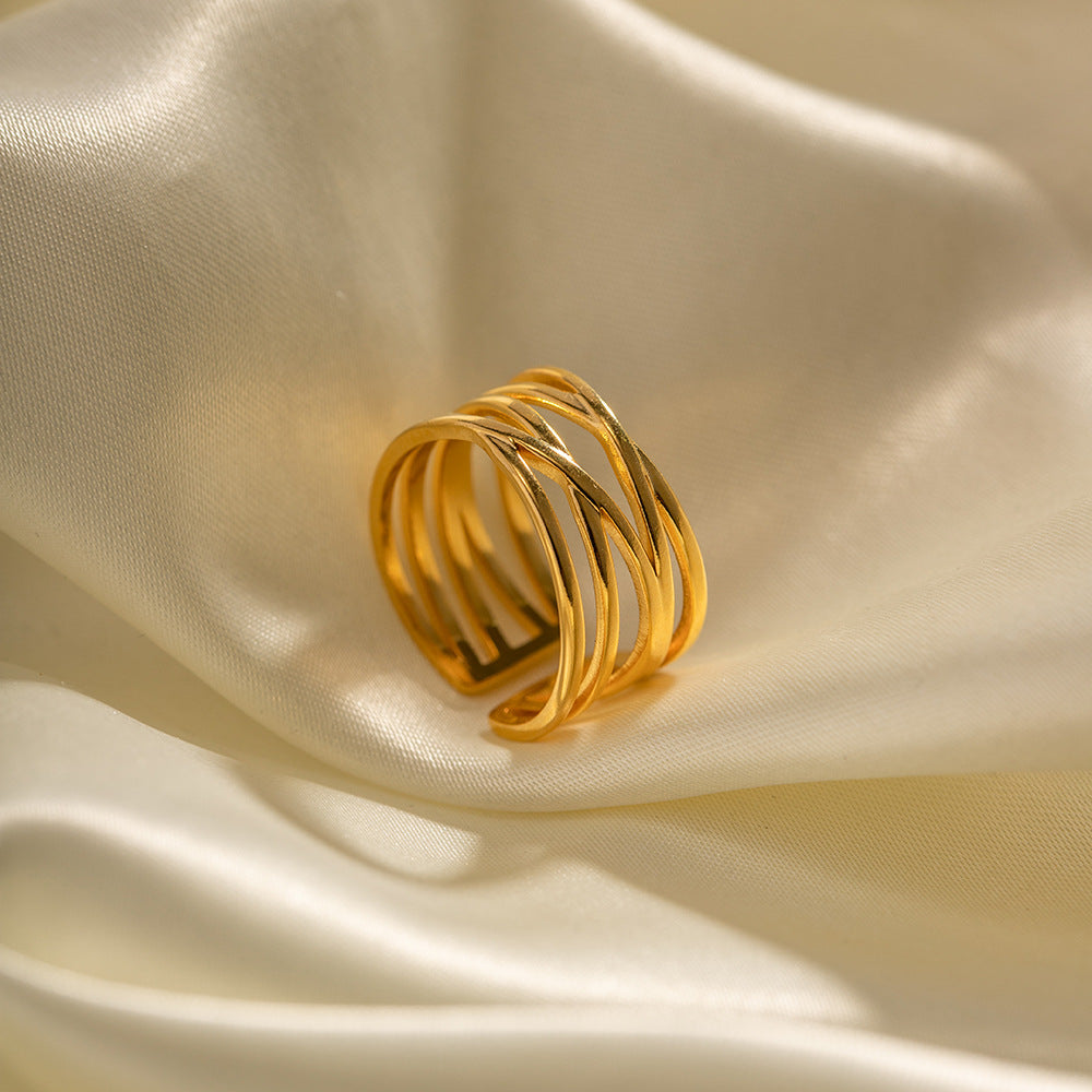 Ring i Flussgold | 18k Guld - DK BUTIK