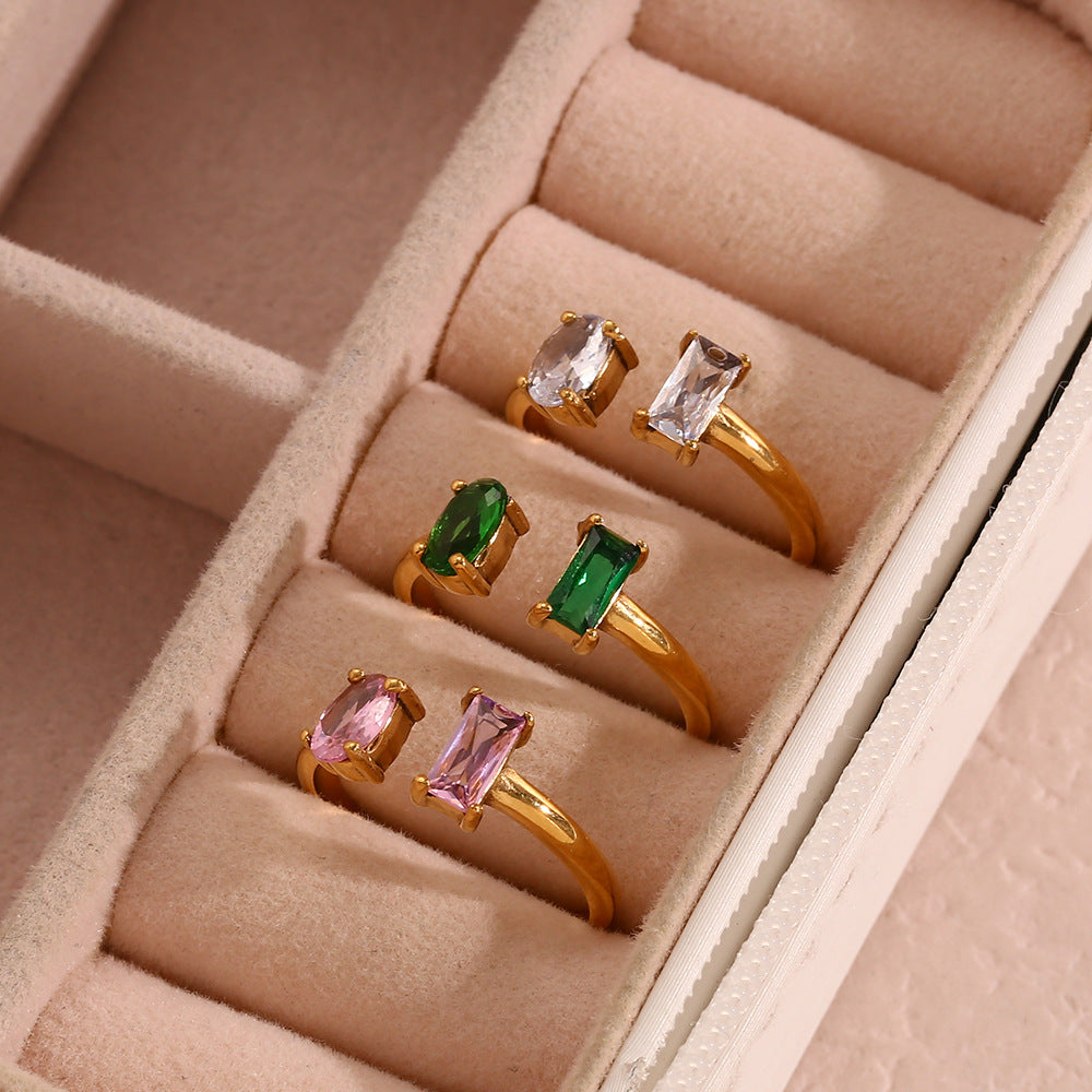 Fedilia Edelstein Ring | 18k Guld - DK BUTIK