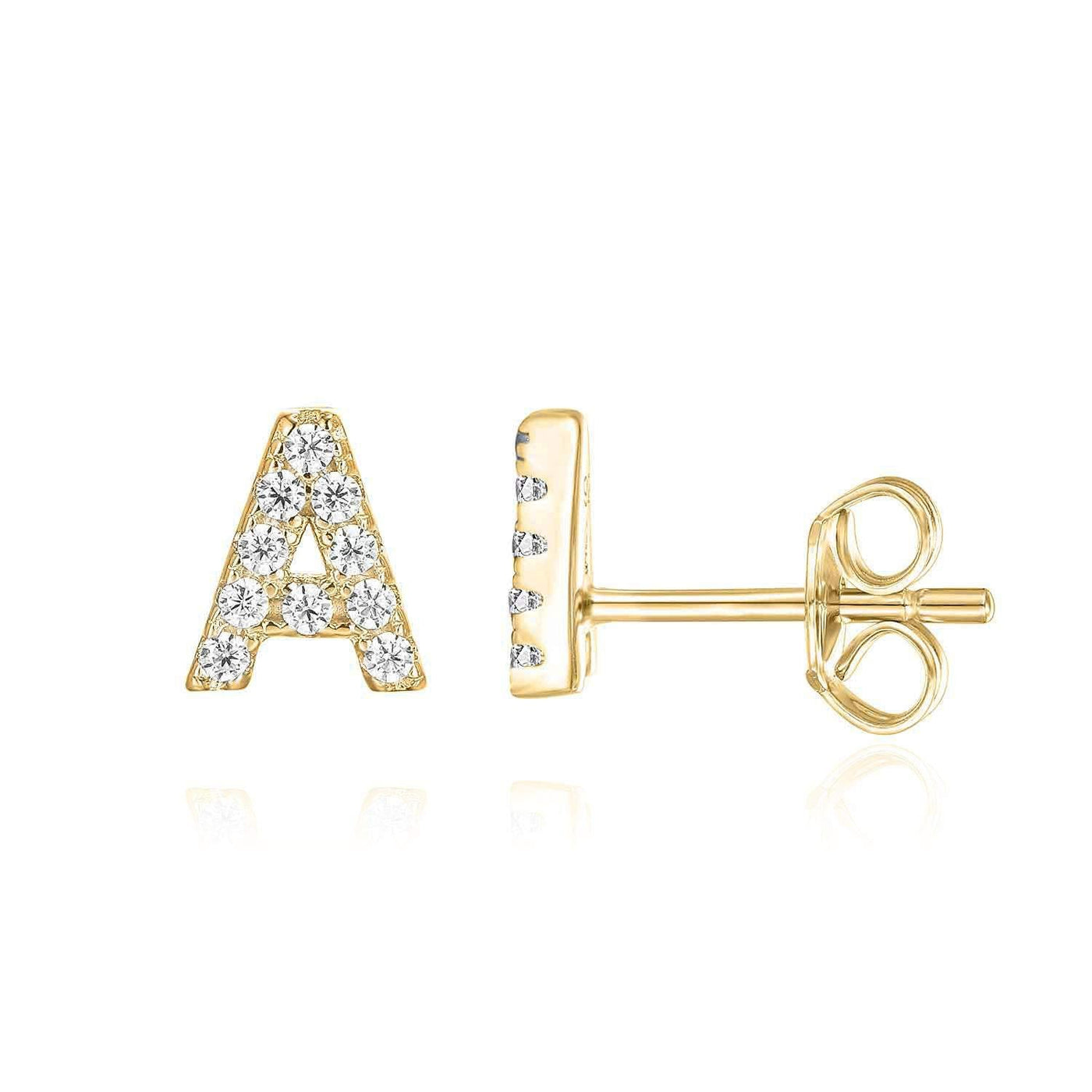 Initialer-Ørering | Guld 16k - DK BUTIK