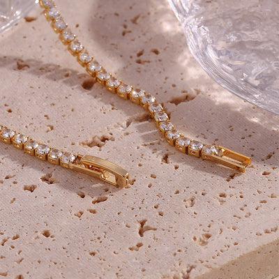 Tenis Halskæde Isolde Diamant | 18k Guld - DK BUTIK