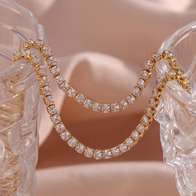 Tenis Halskæde Isolde Diamant | 18k Guld - DK BUTIK