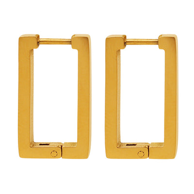 Geometriske Øreringe Terra | Guld 18k - DK BUTIK