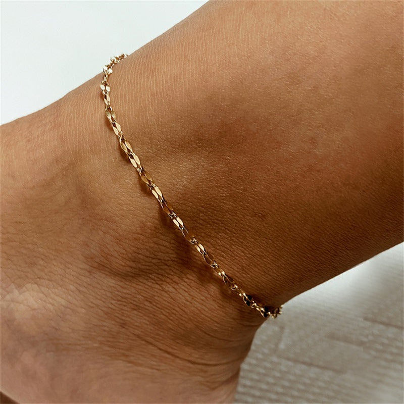 Ankelarmbånd Charlotte | 18k Guld - DK BUTIK
