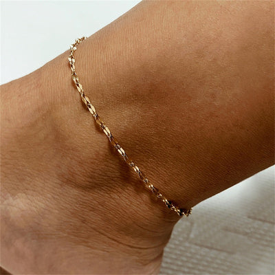 Ankelarmbånd Charlotte | 18k Guld - DK BUTIK