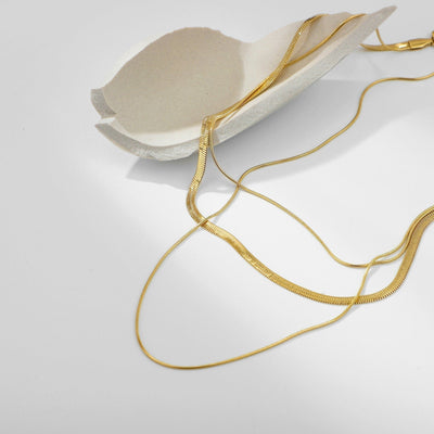 Zafina Halskæde | 18k Guld - DK BUTIK