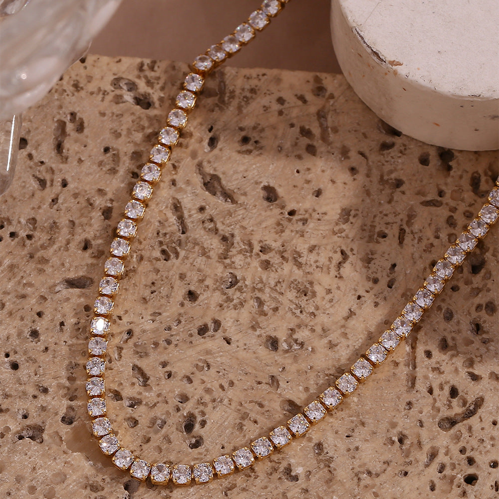 Tenis Halskæde Isolde Diamant | 18k Guld - DK BUTIK