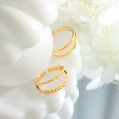 Ring med nilloverflade | 18k Guld - DK BUTIK