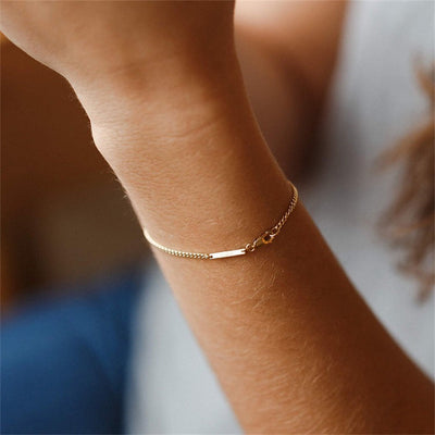 Rosmarin Kædearmbånd | 18k Guld - DK BUTIK