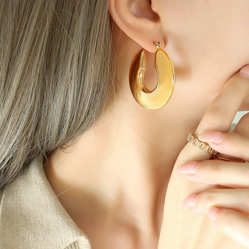 Øreringe i Kreds | Guld 18k - DK BUTIK