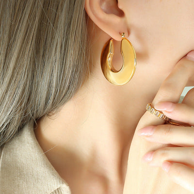 Øreringe i Kreds | Guld 18k - DK BUTIK
