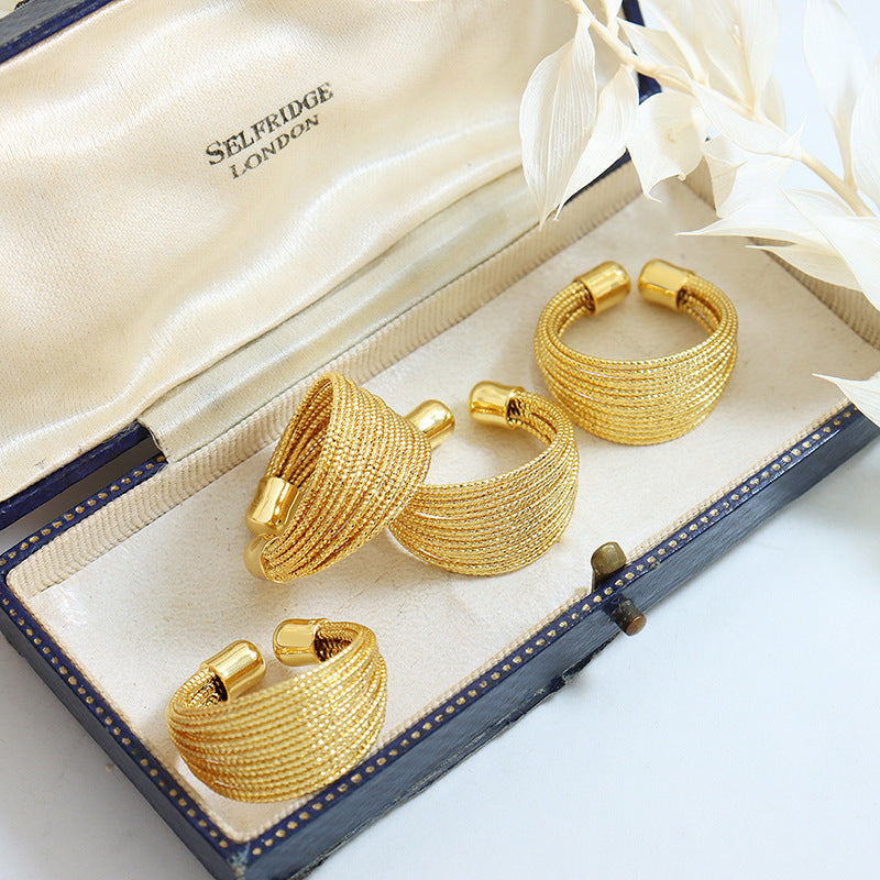 Vera ring med åben ende |  18k guld - DK BUTIK