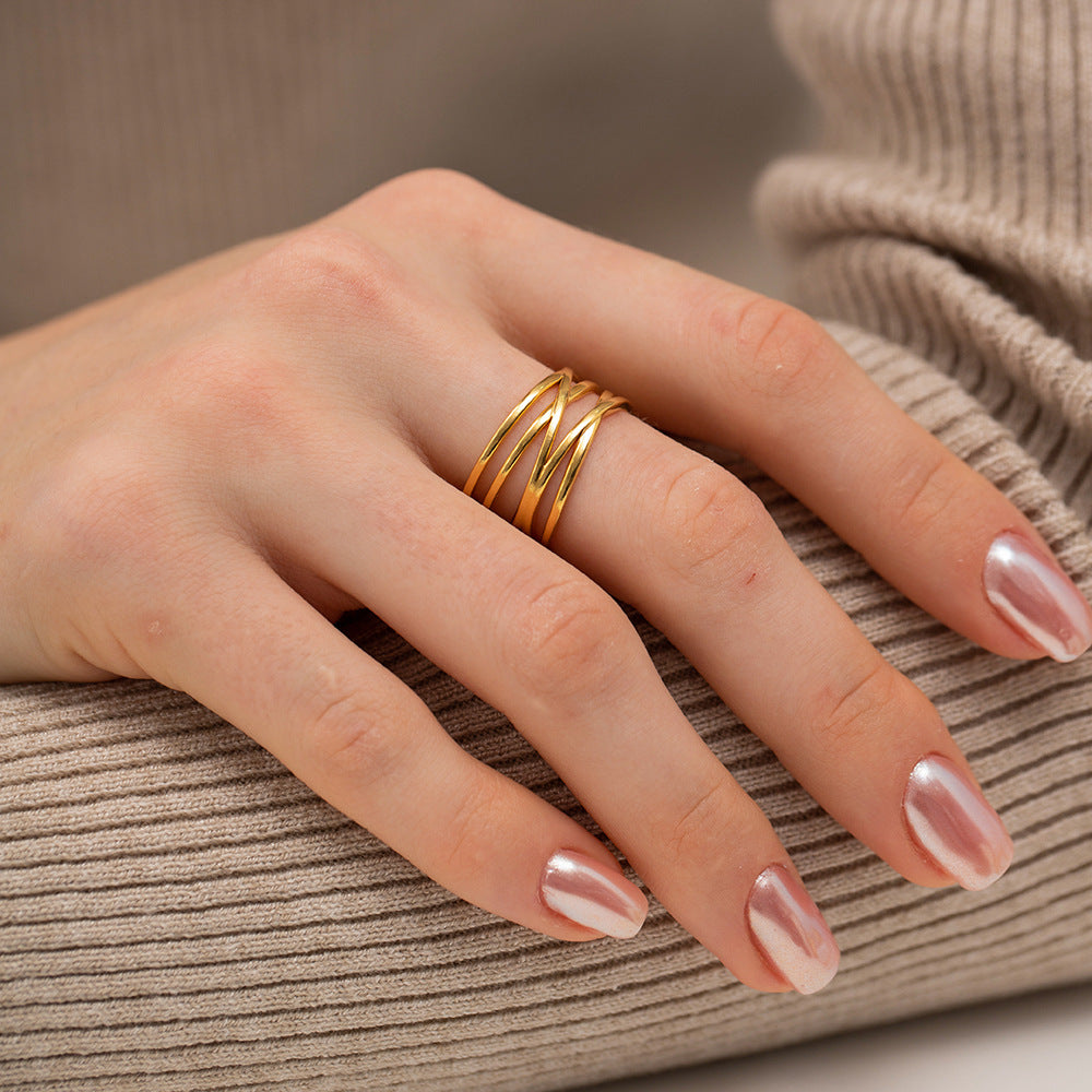 Ring i Flussgold | 18k Guld - DK BUTIK