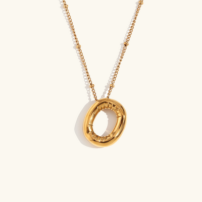 næsepynt med initialer | 18k Guld - DK BUTIK