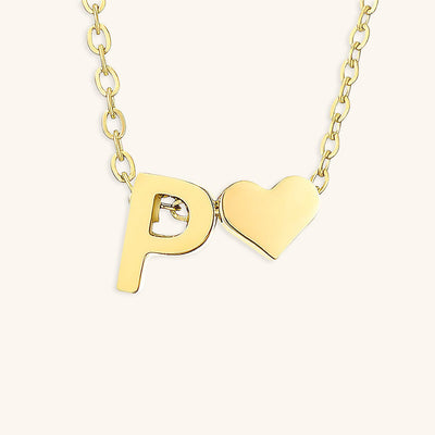 navnesmykke med initialen Ria | 18k Guld - DK BUTIK
