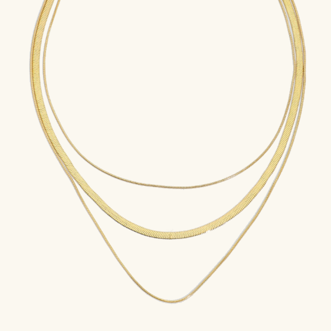 Zafina Halskæde | 18k Guld - DK BUTIK