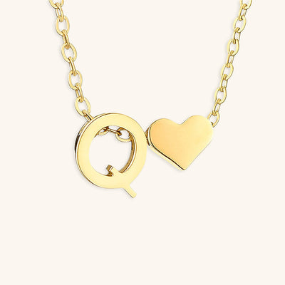 navnesmykke med initialen Ria | 18k Guld - DK BUTIK