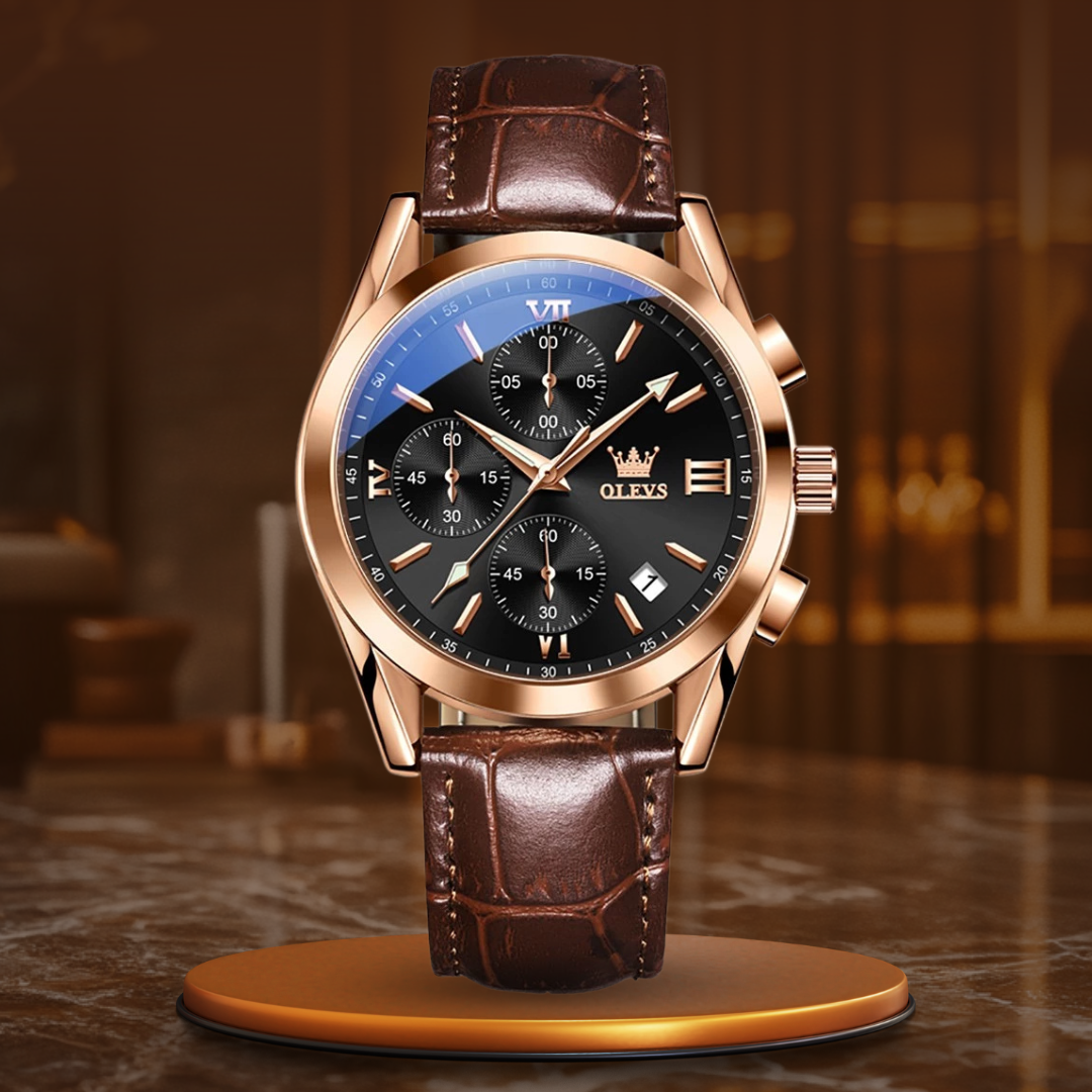 Kvarts Luminous Chronograph Ur™ - Olsen & Olsen - DK BUTIK