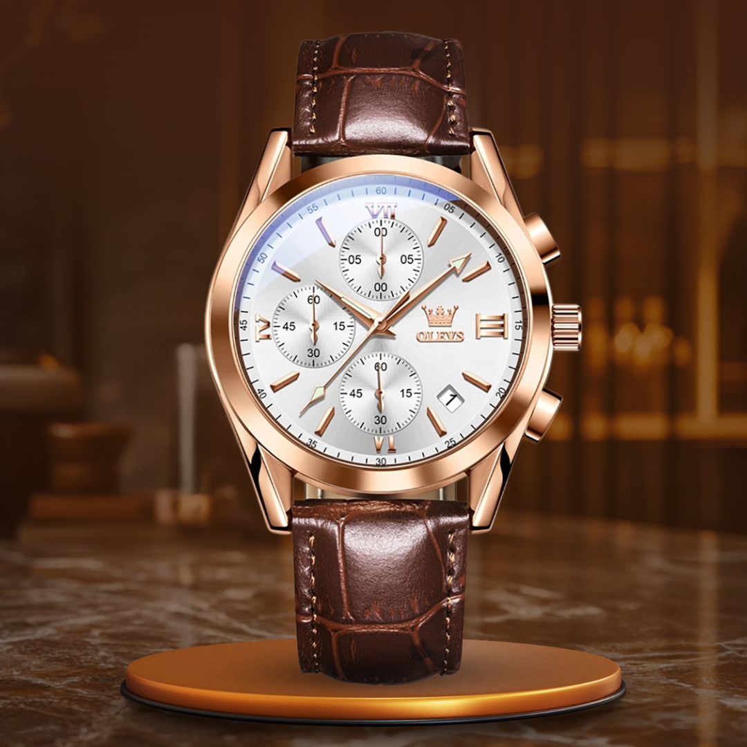 Kvarts Luminous Chronograph Ur™ - Olsen & Olsen - DK BUTIK