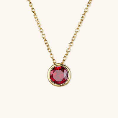 Amelia Halskæde med Fødselssten | 18k Guld - DK BUTIK