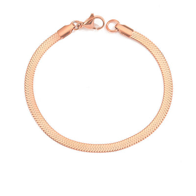 Stella Halskæde med Flet og Fiskemønster | 18k Guld - DK BUTIK