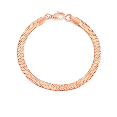 Stella Halskæde med Flet og Fiskemønster | 18k Guld - DK BUTIK