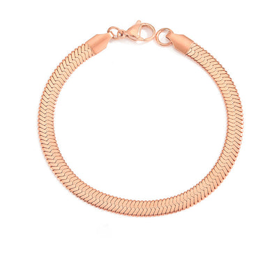 Stella Halskæde med Flet og Fiskemønster | 18k Guld - DK BUTIK