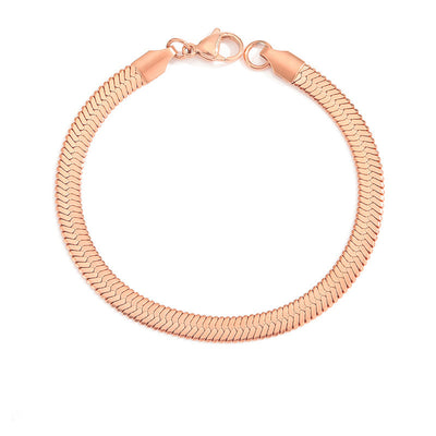 Stella Halskæde med Flet og Fiskemønster | 18k Guld - DK BUTIK