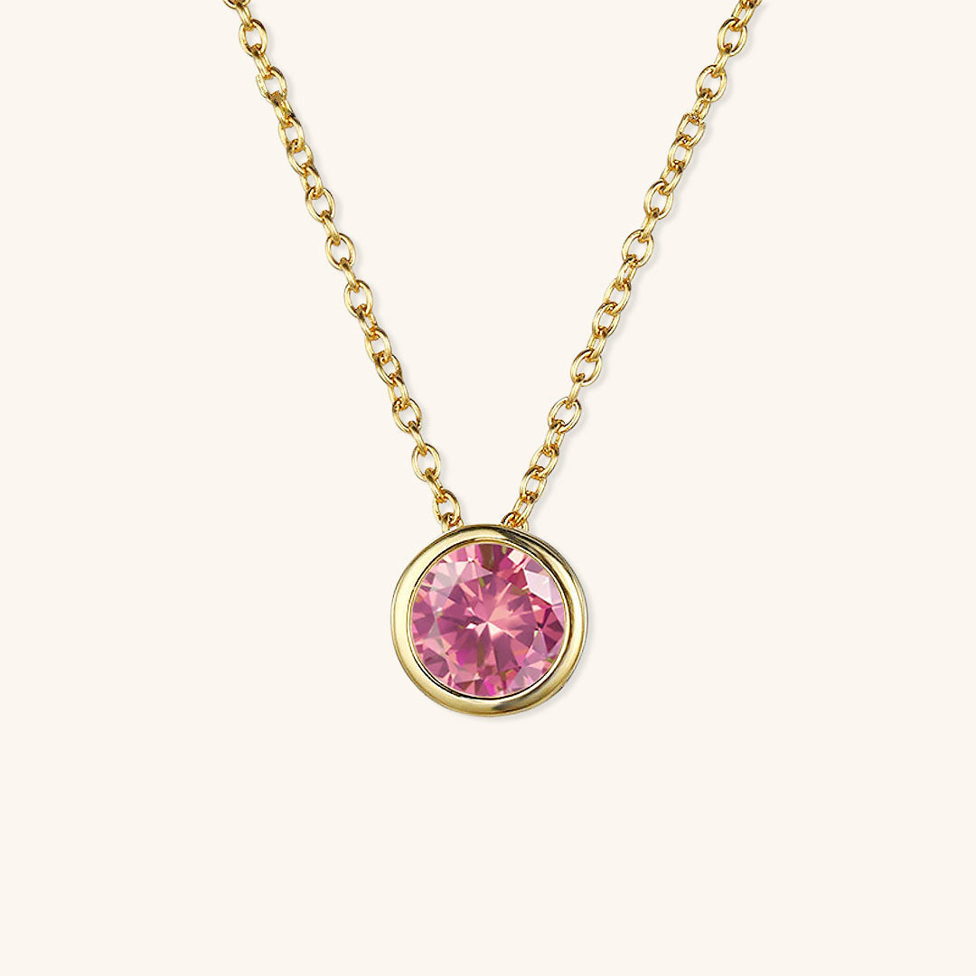 Amelia Halskæde med Fødselssten | 18k Guld - DK BUTIK