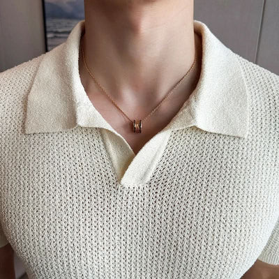 Mandlig V-Udskæring Polo T-shirt Jeremy™ | Olsen & Olsen