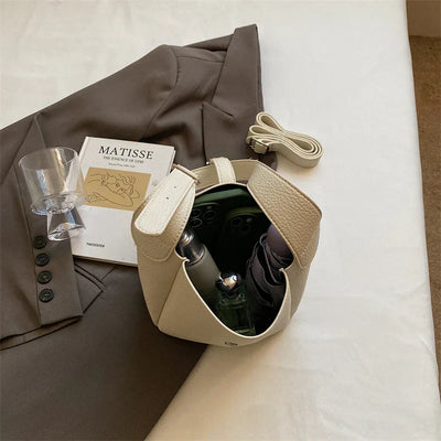 iris™ – moderne bucket taske i læderlook