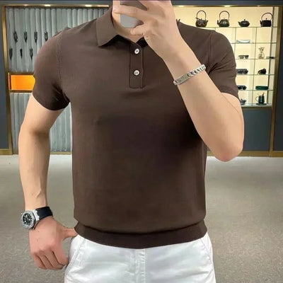 Casual Herre Polo Skjorte med Korte Ærmer - Olsen & Olsen™