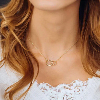 Isabelle Halskæde med Ringene | 18k Guld - DK BUTIK