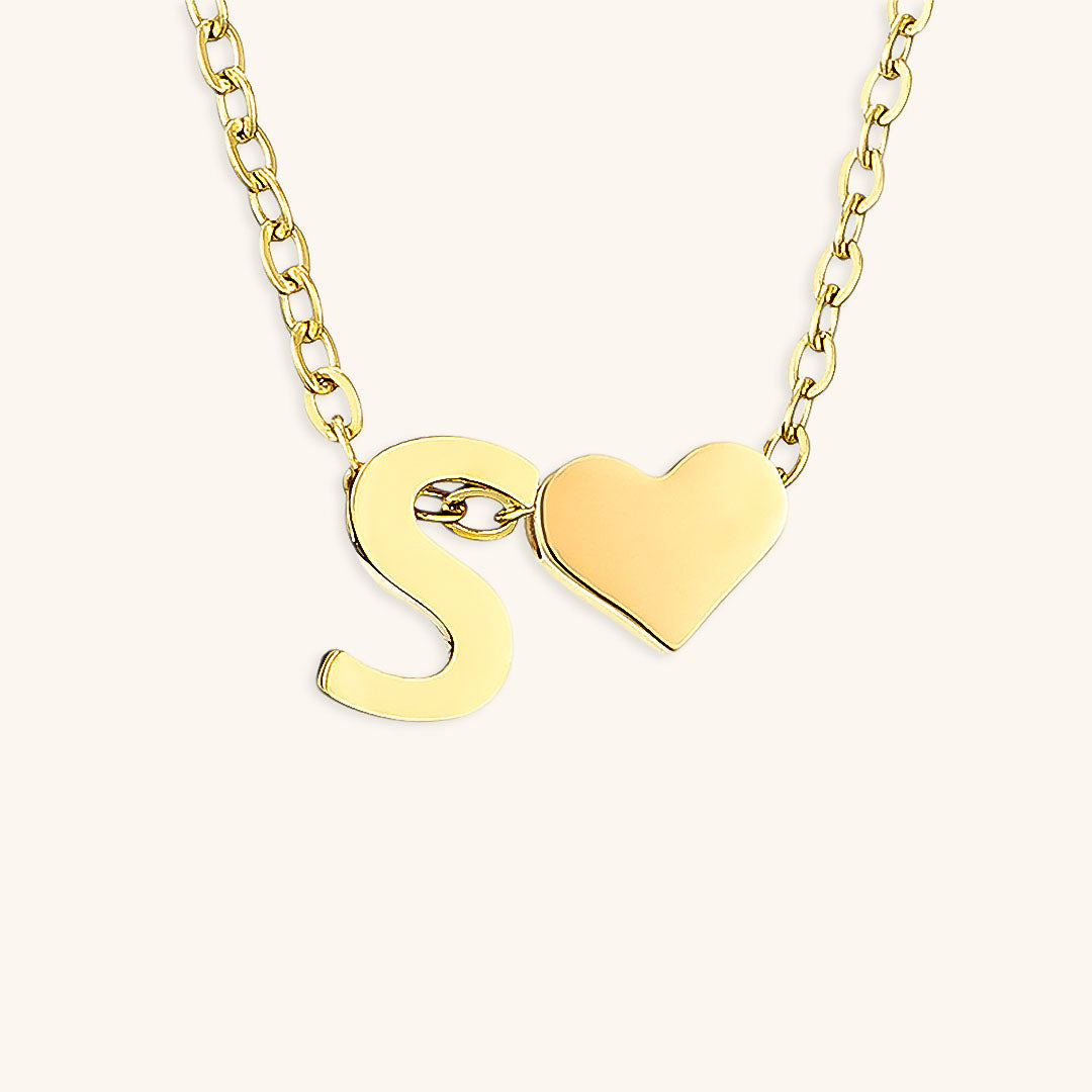 navnesmykke med initialen Ria | 18k Guld - DK BUTIK