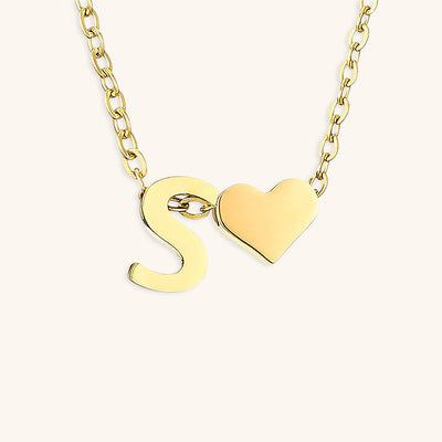navnesmykke med initialen Ria | 18k Guld - DK BUTIK