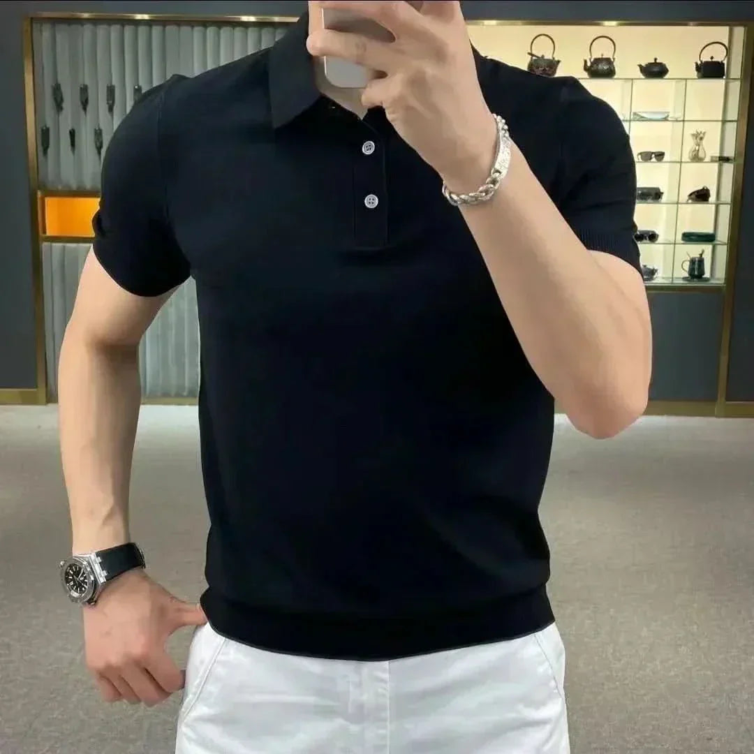Casual Herre Polo Skjorte med Korte Ærmer - Olsen & Olsen™