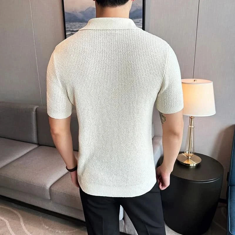 Mandlig V-Udskæring Polo T-shirt Jeremy™ | Olsen & Olsen