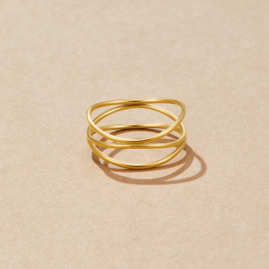Infinity Loop Uendelighedsringen | Guld 18k - DK BUTIK