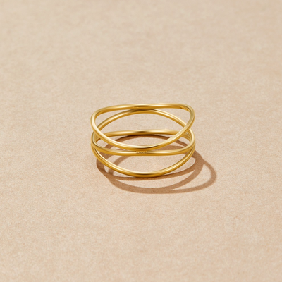 Infinity Loop Uendelighedsringen | Guld 18k - DK BUTIK