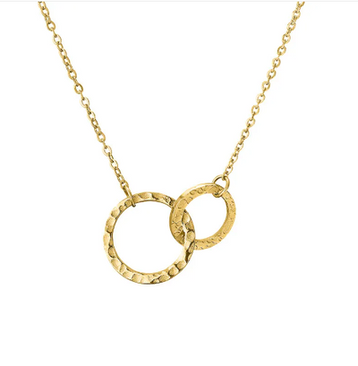 Isabelle Halskæde med Ringene | 18k Guld - DK BUTIK