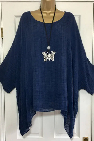 Oversize Boheme Bluse med Flagermusærmer | Olsen & Olsen™