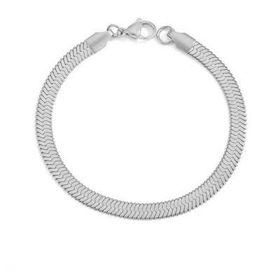 Stella Halskæde med Flet og Fiskemønster | 18k Guld - DK BUTIK
