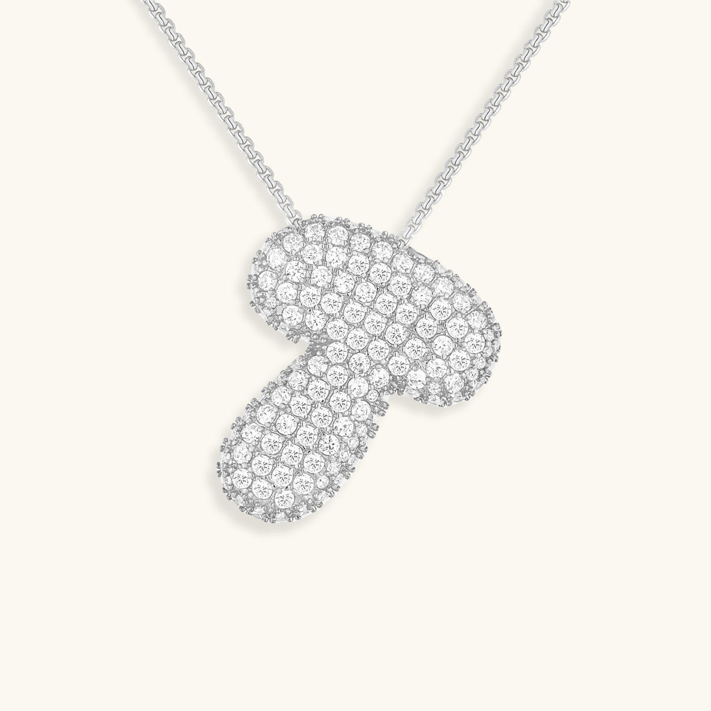 Navnesmykke Bubble med diamant | 18k Guld - DK BUTIK